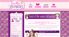 Desktop Screenshot of littlemisssparties.com
